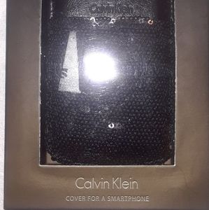 NIB! Calvin Klein black sequin smartphone case